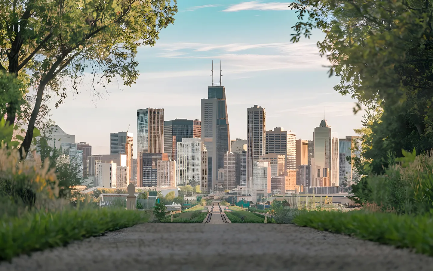 Modern city view